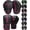 Pink, variant on RDX Boxing Pads and Gloves Set, Maya Hide Leather KARA Hook and Jab Curved Focus Mitts with Punching Gloves for MMA, Muay Thai, Kickboxing Coaching, Martial Arts.