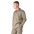 thumbnail image 3 of Dickies Men's Long Sleeve Work Shirt, Desert Sand, 4XL, 3 of 5