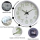 thumbnail image 5 of Reloj de pared grande de 30 cm, sin relojería para reloj de pared luminoso digital de cuarzo silencioso para sala de estar, cocina, habitación de niños, oficina, baño Xemadio LN-1930-1, 5 of 7