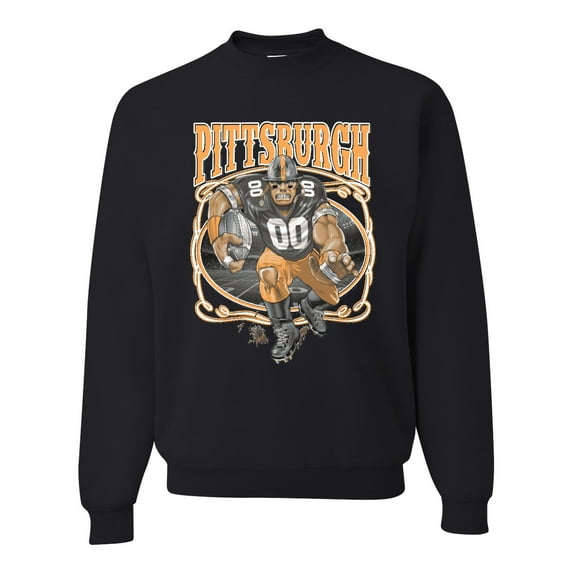 Wild Bobby, Pittsburgh Fan | Pit Fantasy Football ,Sports, Unisex Crewneck Graphic Sweatshirt, Black, Small