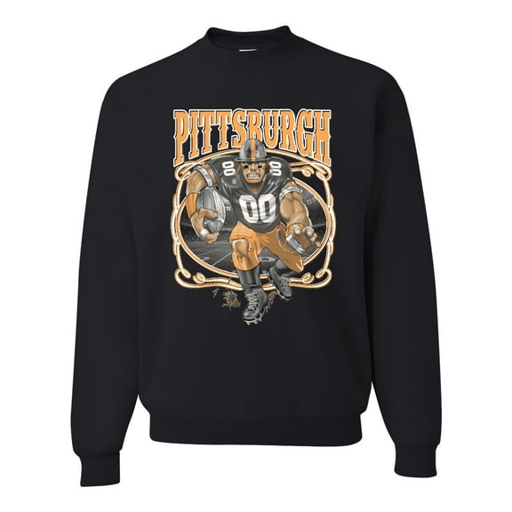 Wild Bobby, Pittsburgh Fan | Pit Fantasy Football ,Sports, Unisex Crewneck Graphic Sweatshirt, Black, Small