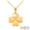 Yellow, variant on Solid Gold Lucky 4 Leaf Clover Heart (10K Yellow Gold, Pendant)