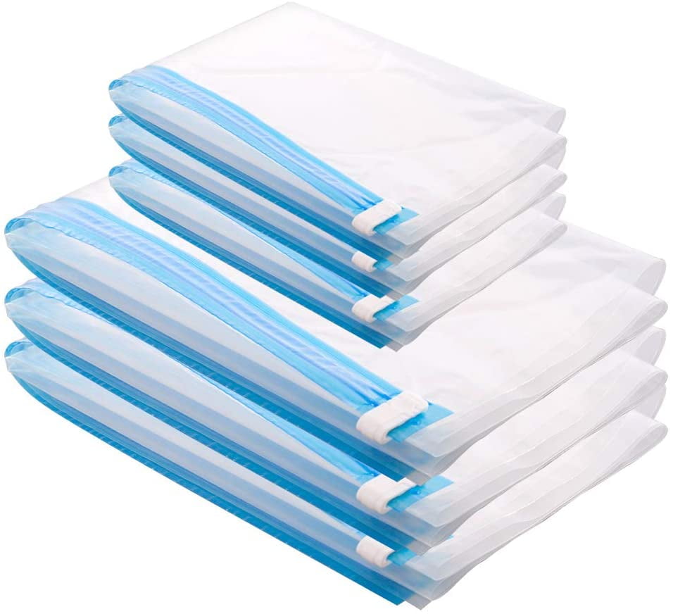 Vacuum Bag Clothes Set Of 6 (3 * Medium (60x40cm) + 3 * Large (70x50cm