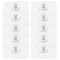 Soimiss Adhesive Picture Hanger Self Adhesive Screw Hooks Plastic 10pcs