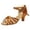 Brown, variant on Women Sandals Latin Dance Sandals Dance Shoes Performance Footwear Cross Strap High Heel Design For Ballroom Dance ,Us Size:6.5