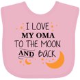 thumbnail image 3 of Inktastic I Love My Oma to the Moon and Back Boys or Girls Baby Bib, 3 of 4