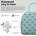thumbnail image 3 of Womens LightBlue Cartoon Dinosaurs Skeletons Pattern Lunch Box for Work,Insulated Lunch Bag for Women,Loncheras Para Mujer,Leakproof Adult Lunch Bag for Work,Beach,Travel,Picnic,Camping, 3 of 7