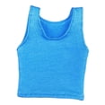 thumbnail image 1 of Chaleco femenino a escala 1/6, ropa de muñeca hecha a mano, disfraz para figuras de 12 pulgadas. Azul, 1 of 9
