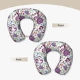 thumbnail image 3 of Daiia Fairy Flower Pattern Travel Pillow 100% Pure Memory Foam Travel Neck Pillow, Airplane Pillow U-Shaped Neck Pillow Ergonomic Travel Pillow, 3 of 8