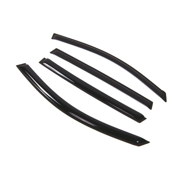 Tuningpros WD2-002 Outside Mount Window Visor Deflector Rain Guard Dark Smoke 4 Pcs Set For 2007-2013 Acura MDX
