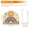 thumbnail image 4 of Yayeee Napkin Holder for Table Kitchen Paper Tissue Organization, Beige Rainbow, 4 of 8