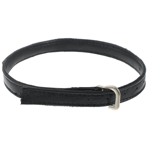 Soimiss 1 Pair High Heel Replacement Strap Shoe Straps Elegant Rhinestone Black Detachable