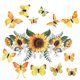 thumbnail image 1 of 12 pegatinas de pared con pegatinas de girasol para sala de estar y dormitorio - Aespa,11 Afortunado Sencillez, 1 of 2