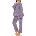 thumbnail image 6 of Xuniizn Fluffy Fleece Pajamas for Women Set Soft Cozy Loose Pajamas Set Plush 2 Piece Sleepwear for Fall Winter Clothes, 6 of 8