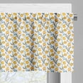 thumbnail image 5 of Ambesonne Artichoke Valance & Curtain, Watercolor Vegetables, 55"x45", Earth Yellow Sky Blue, 5 of 6