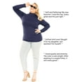 thumbnail image 5 of Stretch Is Comfort Women's Plus Oh so Soft Long Sleeve Mock Neck Top | Adult Xlarge-4x, 5 of 6