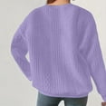 thumbnail image 4 of Buigttklop Women'S Casual Sweaters Long Sleeve Sweaters Soft Loose Fit Cable Knit Pullover Crewneck Tunic Sweater Tops,S-2Xl, 4 of 6