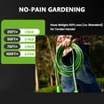 thumbnail image 3 of RainPoint 25FT Garden Hose with Hose Nozzle, 60% Lighter TPE Anti-Kink Water Hose Anti-Kink Flexible Hose,3/4" Fittings, 3 of 16