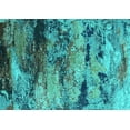 thumbnail image 1 of Ahgly Company Machine Washable Indoor Rectangle Oriental Turquoise Blue Industrial Area Rugs, 3' x 5', 1 of 4