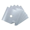thumbnail image 1 of 5pcs Practical Stove Burner Covers Durable Gas Range Protector Reusable Hob Stovetop Liners Clean Mat Pad (Silver, 27x27, 1 of 8