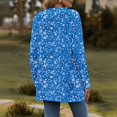 thumbnail image 4 of Cardigan Sweaters For Women Fall Fashion Lightweight Soft Knit Cardigan Long Sleeve Open Front Coat With Pockets Nankan Wire Blending Jackets Outerwear Jackets 1Pc Blue S Sweaters For Women, 4 of 6