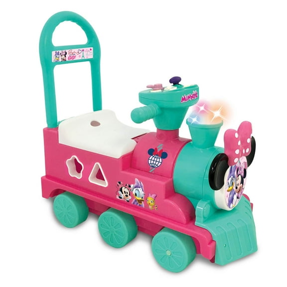 Kiddieland Minnie Mouse Play n Sort Activity Interactive Ride On Train w/ Blocks