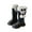 Black, variant on Viluyesy Kid Girls Boots Side Zipper Arch Support Knee Length Soild Color Thick Bottom Fall and Winter Shoes for Girls Black US 11.5