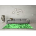 thumbnail image 3 of Ahgly Company Indoor Square Abstract Emerald Green Modern Area Rugs, 4' Square, 3 of 4