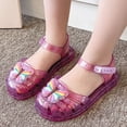 thumbnail image 6 of Xfvqtps Kids Girls Jelly Sandals Closed Toe Princess Flat Summer Beach Waterproof Fisherman Gladiator Sandals, 6 of 9