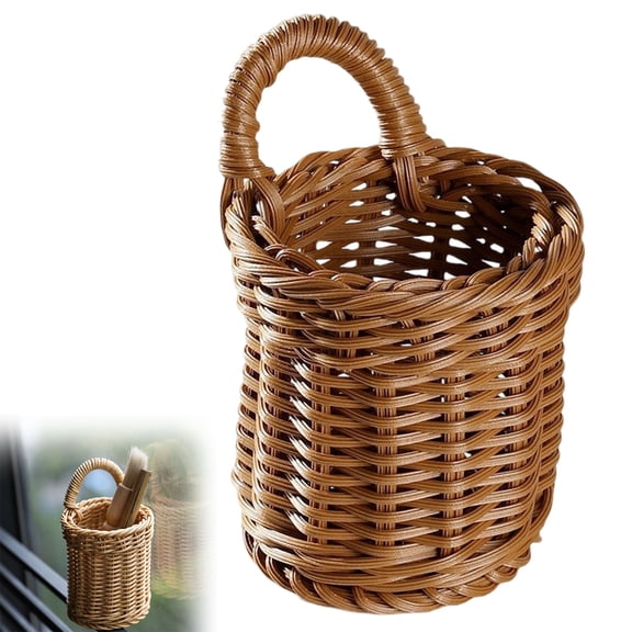 Clearance Under $1.56 Hanging Basket, Wall Storage Basket, Decorative Organizer for Kitchen and Home, A