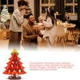 thumbnail image 3 of HLONK Christmas Tree Children's Gift Handmade DIY Stereo Mini Wooden Xmas Tree Scene Layout Home Party Living Room Table Decorations Ornaments, 3 of 6