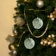 thumbnail image 4 of Bolas navideñas verdes flocadas | Juego de adornos navideños de espuma de 8 cm | Paquete de 6 adornos navideños para el hogar y fiestas, 4 of 5