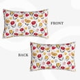 thumbnail image 2 of Pofeuu Tulips Flowers Print Polyester Microfiber Plush Pillowcases, Super Soft and Cozy Pillow Case Covers with Envelop Closure（Pillow core not included）-14"x20", 2 of 6