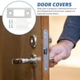 thumbnail image 3 of Minkissy 4 Sets Security Door Strike Plate Stainless Steel for Improved Safety, 3 of 8