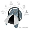 thumbnail image 3 of Car Seat Cover Baby - anchor rudder net vintage Breathable Infant Car Seat Cover for Baby Carseat, Lightweight Comfort Baby Essentials Must Haves Newborn Stuff for Girl Boy, 3 of 7