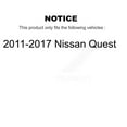 thumbnail image 2 of Positive Plus Front Rear Semi-Metallic Brake Pads Kit for Car 2011-2017 Nissan Quest KPF-100554, 2 of 8
