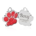 thumbnail image 4 of Dog Tags for Pets Personalized Engraving, Custom Pet ID Tag for Cat Dog Puppy, Glitter Paw Pendant, Pet Accessories, 4 of 8