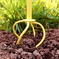 thumbnail image 3 of Garden Hand Tiller Claw Twist Tiller Soil Loosener Lawn Aerator Loosen Garden Bed and Plant Box Cultivator Garden Tools, 3 of 6