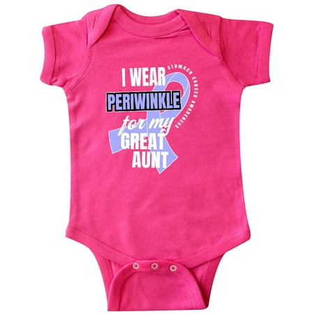 

Inktastic I Wear Periwinkle For My Great Aunt Stomach Cancer Awareness Gift Baby Boy or Baby Girl Bodysuit