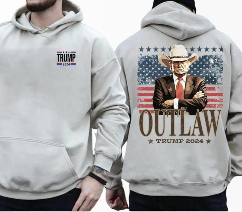 Outlaw For Presiident christmas Cowboy 2024 . Election 2024. Western