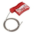 thumbnail image 3 of Lockout Tagout Cable Lock, Adjustable Cable Lockout 5 Lock Holes Nondeformable Safe  For Industrial, 3 of 8