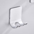 thumbnail image 4 of Injueey Soporte de montaje en pared de aluminio, soporte adhesivo, gancho de enchufe, estante, decoración, reemplazo de baño para accesorios de secador Juegos de accesorios de baño Plata Injueey JJ23435-00, 4 of 6