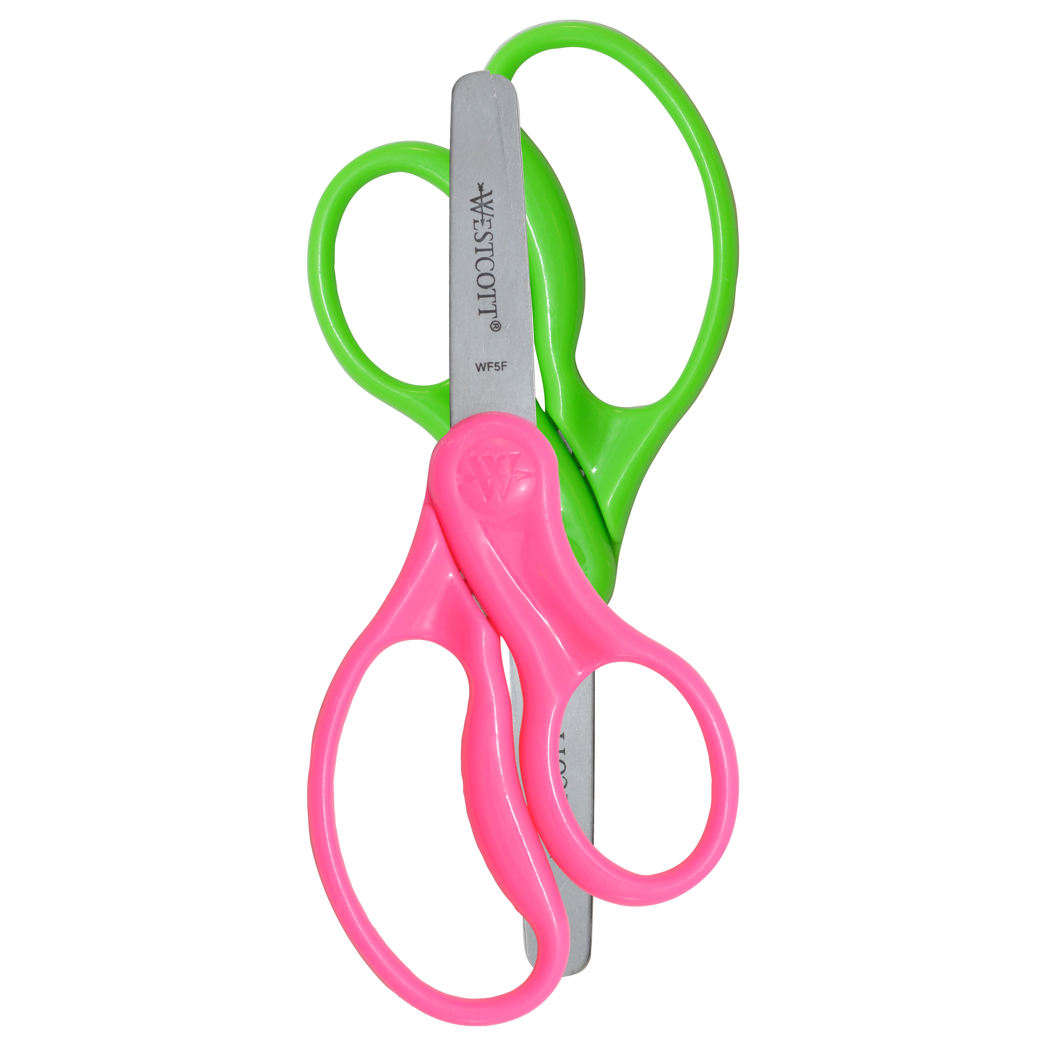 Westcott® Economy 5.5” Blunt Plastic Safety Scissors, 24 Pack