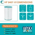 thumbnail image 4 of Hurricane 4 Pack HF9407-01 Advanced Pool and Spa Filter Cartridge Replacement, 4 of 10