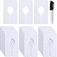 thumbnail image 1 of 30 divisores de armario para colgar ropa: divisores de tamaño de ropa, juego de divisores de armario blancos 1,5 veces más anchos, 1 of 4