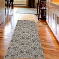 thumbnail image 2 of Victorian Decorative Rug, Vintage Floral Forms Ivy Swirls Flowers Design Image Print Art, Quality Carpet for Bedroom Dorm and Living Room, 6 Sizes, Eggshell Cocoa, by Ambesonne, 2 of 2