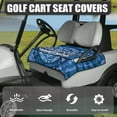 thumbnail image 3 of Renewold Golf Grit Tie-Dye Blue Golf Cart Seat Cover with Front Pockets Soft Quick Dry Towel Blanket Accessories for Summer Universal Fit for Most 2-Seats EZGO/Club Car/Yamaha, 3 of 7