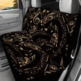 thumbnail image 2 of Uourmeti Dachshund Music Note Car Back Seat Covers, Set of 2 Pieces Stretch Durable Non Slip Seat Covers for Pet Owners, 2 of 4