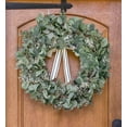 thumbnail image 6 of TETOU 1Pcs Artificial Eucalyptus Garland,6.56Ft Lush Silver Dollar Leaves Boxwood Faux Greenery Vines for Home Party Table Mantle Fireplace Holiday Sping Decorations(White Buds), 6 of 7