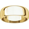 thumbnail image 4 of 7mm Half Round Band in 14k Yellow Gold - Size 12, 4 of 9
